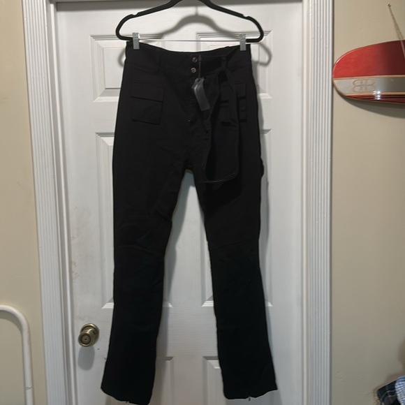 NWT Maniere de Voir Black Carpenter utility Trousers Strap, Belt size 16 - Picture 4 of 9